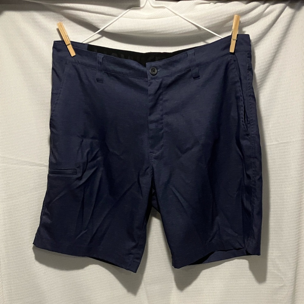 Hawke & Co Men's Dark Blue Flat Front Shorts